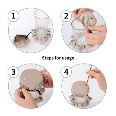 Water Cup Cover Elastic Rubber Band Cover Hair Rope