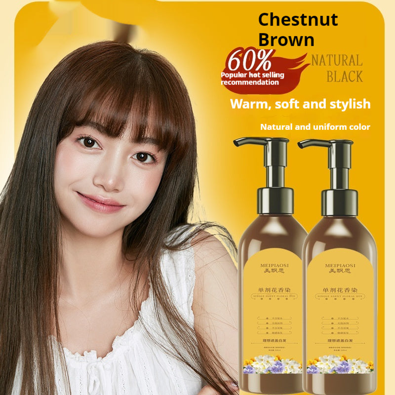 Hair Color Cream Plant Formula Non-stick Skin Hair Dye Cover