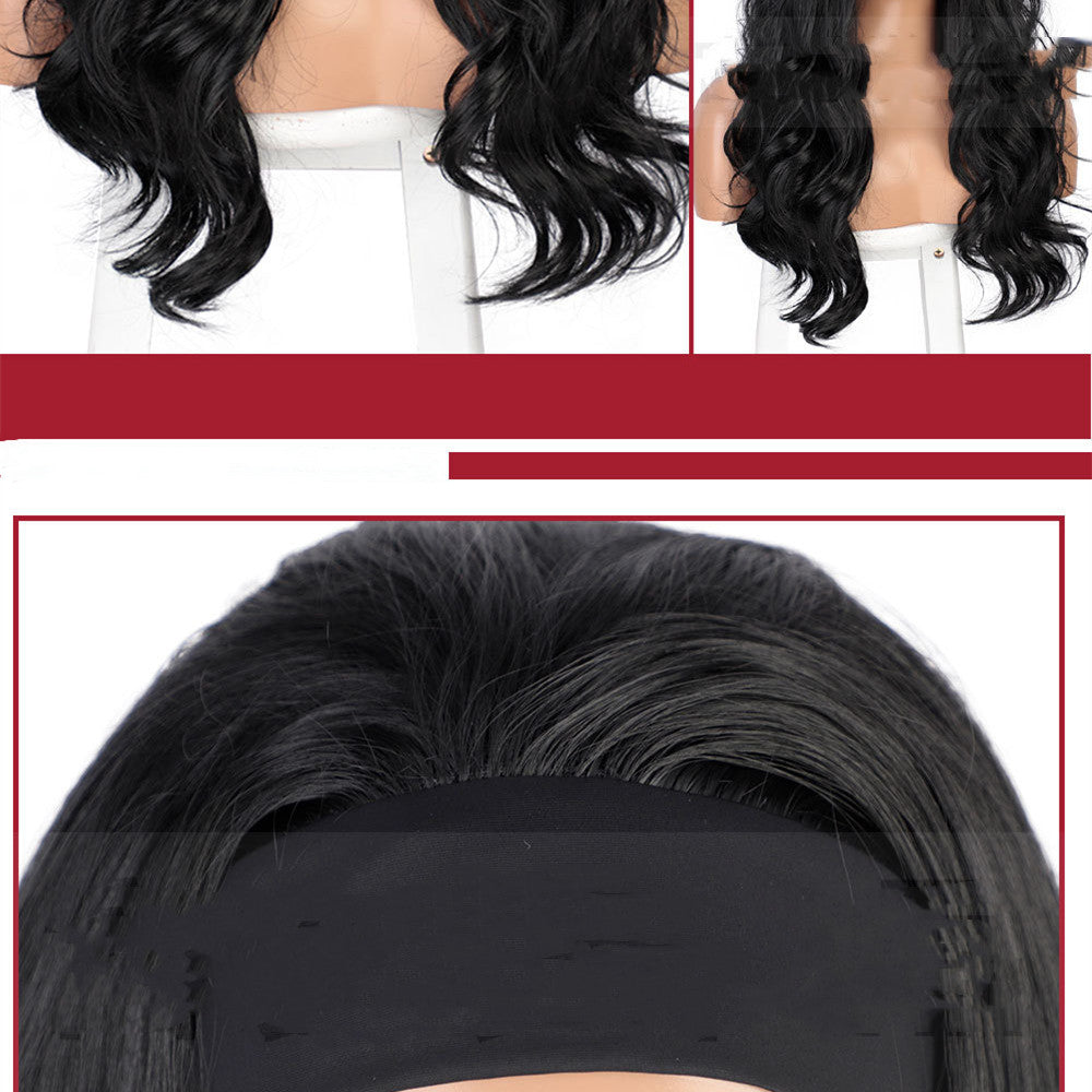 Women's Long Hair Ice Silk Head Cover