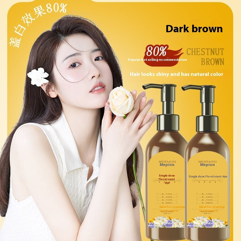 Hair Color Cream Plant Formula Non-stick Skin Hair Dye Cover