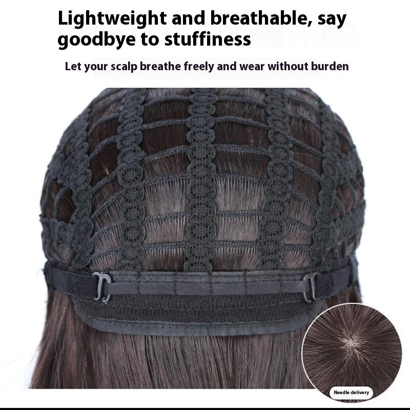 Short Hair Texture Wig Head Cover Human Hair