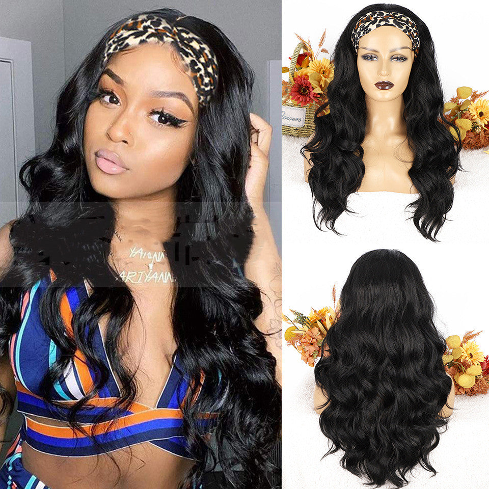 Women's Long Hair Ice Silk Head Cover