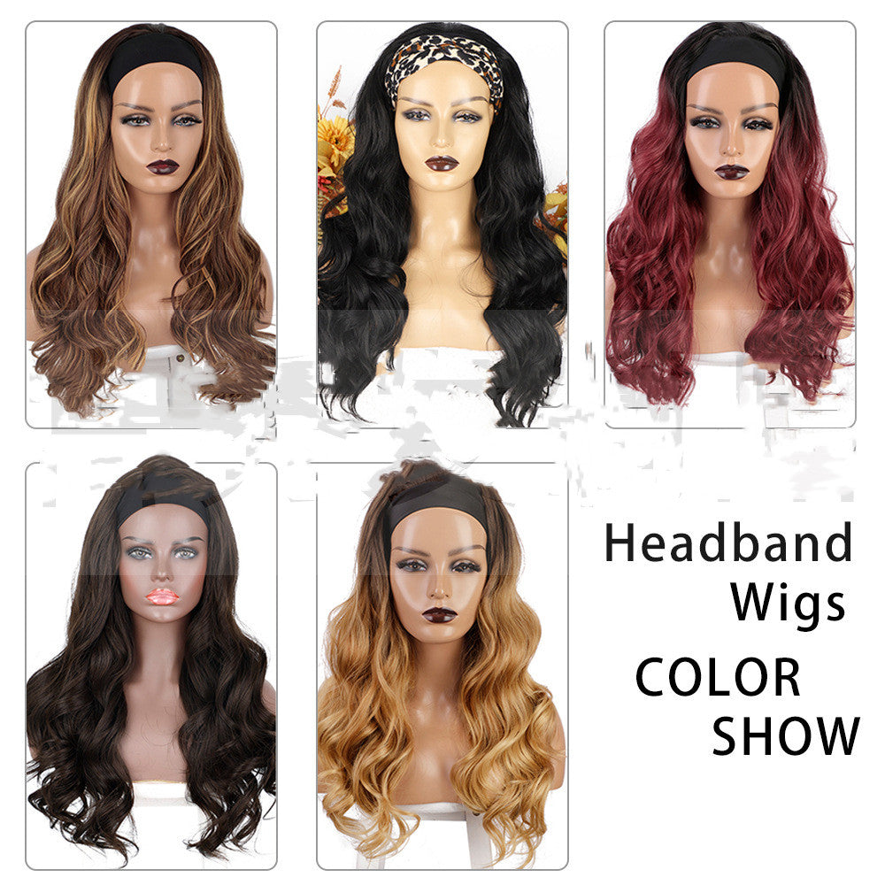 Women's Long Hair Ice Silk Head Cover