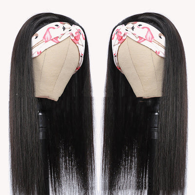 Human Hair Straightening Mechanism Headband Head Cover